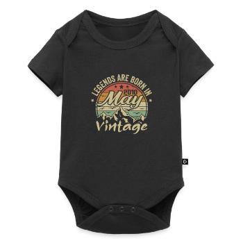 Mai 2010 Jubiläumsgeschenk 2010 Jahrgang 2010 - Baby Premium Kurzarmbody - Schwarz - Vorne
