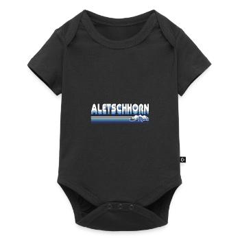 Aletschhorn – Guardian of the Eternal - Baby Premium short-sleeve bodysuit - black - Front