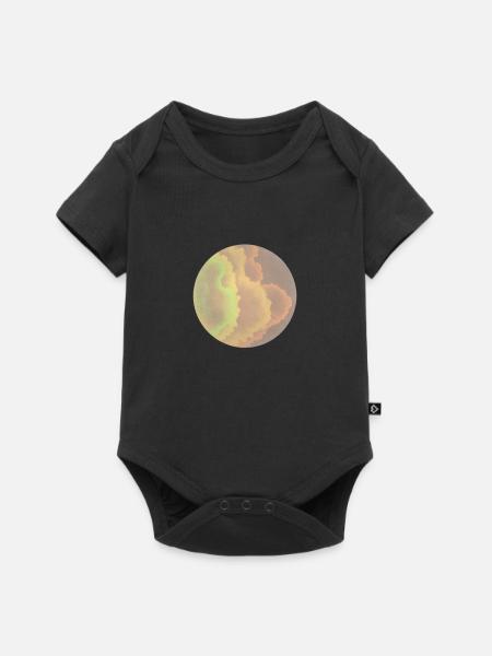 Aquarell- 2 - Baby Premium Kurzarmbody - Schwarz
