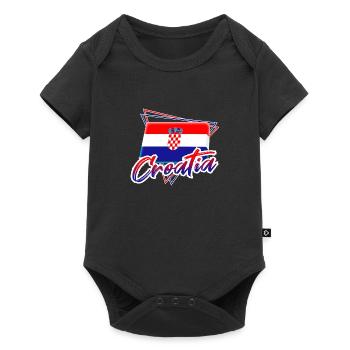 Croatia - Baby Premium short-sleeve bodysuit - black - Front