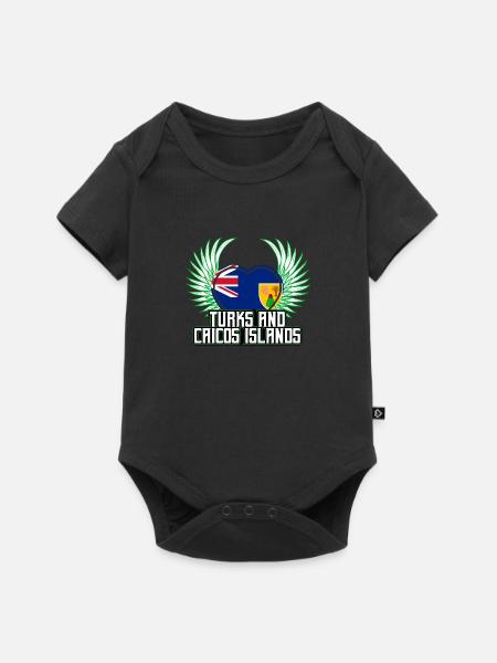 Turks- und Caicosinseln - Baby Premium Kurzarmbody - Schwarz