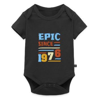 Episch seit 1976 Epic Since - Baby Premium Kurzarmbody - Schwarz - Vorne