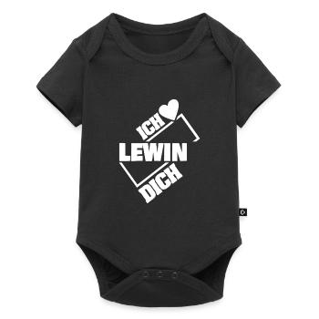 Liebespaar Lewin - Baby Premium Kurzarmbody - Schwarz - Vorne