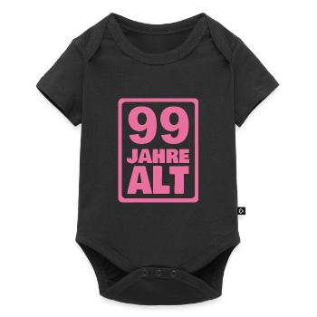 Jahr 99 - Baby Premium Kurzarmbody - Schwarz - Vorne