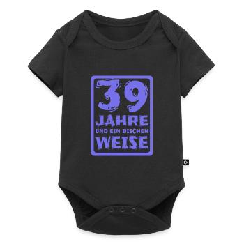 Spruch 39 - Baby Premium Kurzarmbody - Schwarz - Vorne