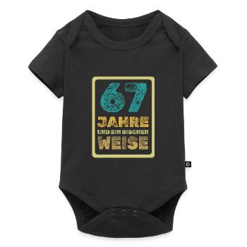67 - Baby Premium Kurzarmbody - Schwarz - Vorne