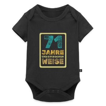 Alter 71 - Baby Premium Kurzarmbody - Schwarz - Vorne