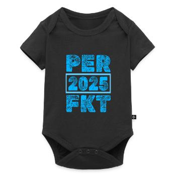 Verbesserung 2025 - Baby Premium Kurzarmbody - Schwarz - Vorne