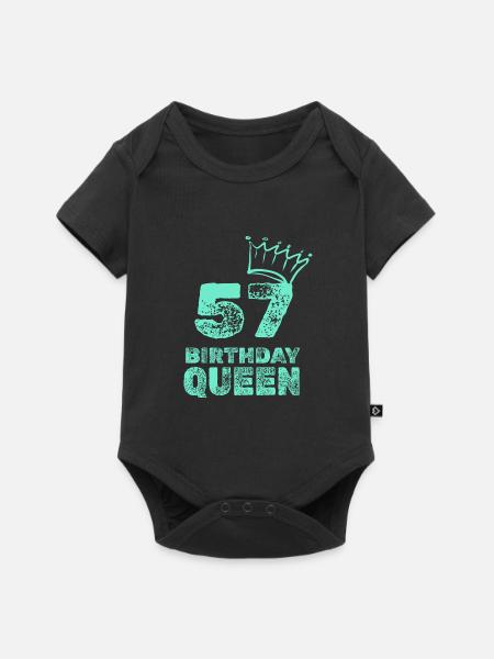 57 - Baby Premium Kurzarmbody - Schwarz