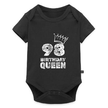 Geburtstag 98 - Baby Premium Kurzarmbody - Schwarz - Vorne