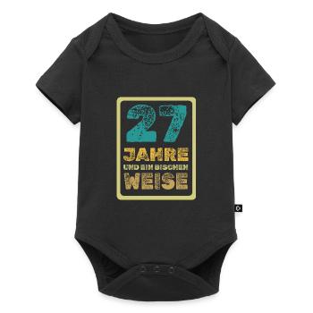 Weisheit 27 - Baby Premium Kurzarmbody - Schwarz - Vorne