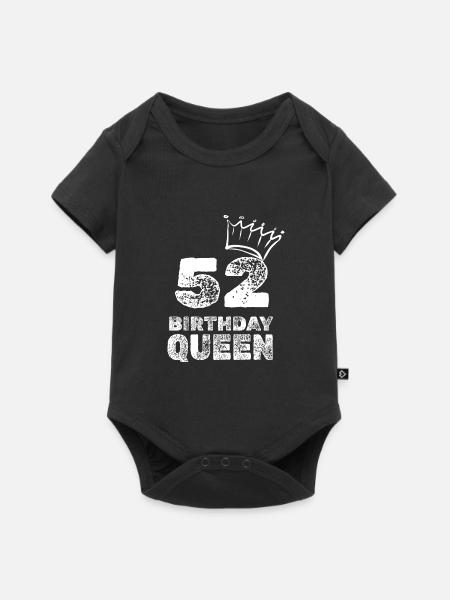 52 - Baby Premium Kurzarmbody - Schwarz