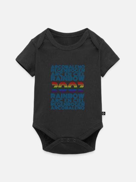 Rainbow 2002 - Baby Premium Kurzarmbody - Schwarz