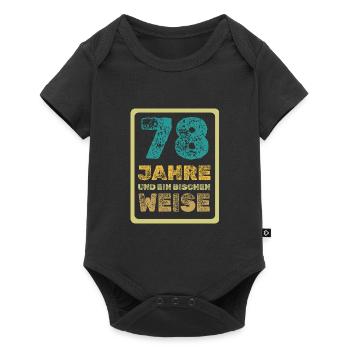 78 - Baby Premium Kurzarmbody - Schwarz - Vorne
