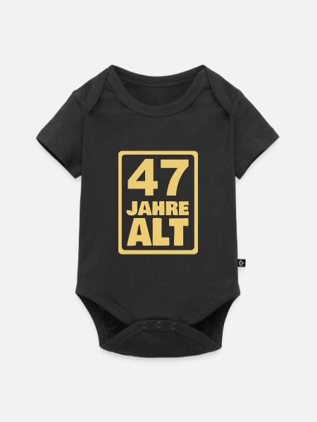 47 - Baby Premium Kurzarmbody - Schwarz