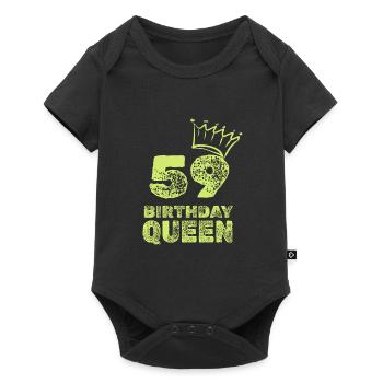 Age 59 - Baby Premium short-sleeve bodysuit - black - Front