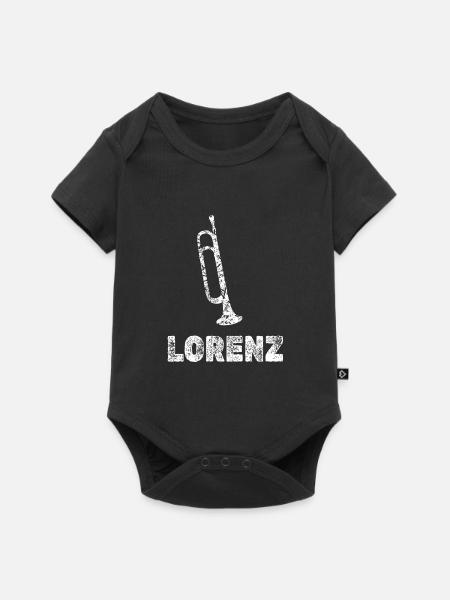 Blasmusik Lorenz - Baby Premium Kurzarmbody - Schwarz