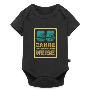 55 - Baby Premium short-sleeve bodysuit - black - Front