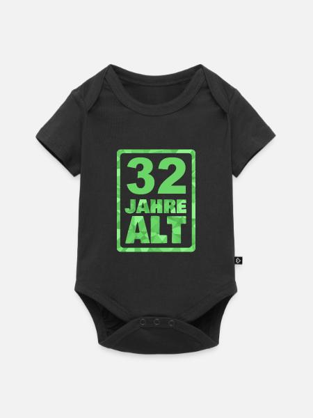 32 - Baby Premium Kurzarmbody - Schwarz
