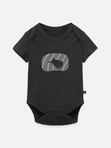 Wingsuit Fliegen Unfall - Baby Premium Kurzarmbody - Schwarz