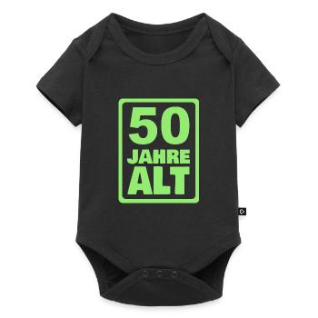 50 - Baby Premium short-sleeve bodysuit - black - Front