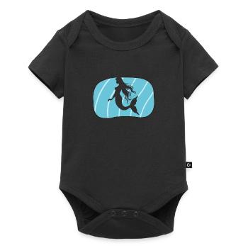 Créature mythique sirène - Body à manches courtes Premium Bébé - noir - Devant