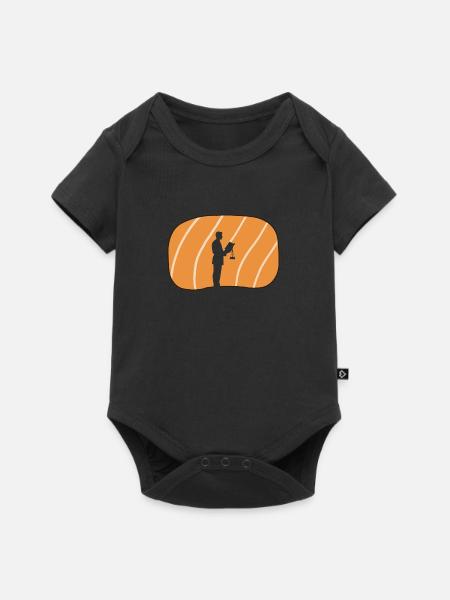 Gericht Behandlung Absatz - Baby Premium Kurzarmbody - Schwarz