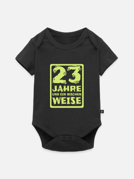 Spruch 23 - Baby Premium Kurzarmbody - Schwarz