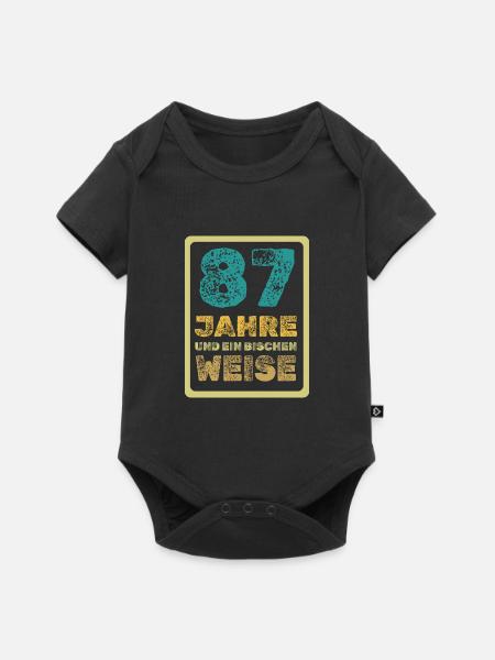 Spruch 87 - Baby Premium Kurzarmbody - Schwarz