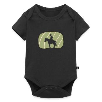 Cowboy Saddle - Baby Premium short-sleeve bodysuit - black - Front