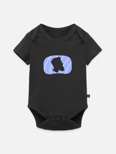 Schnurrbart Sir Bart - Baby Premium Kurzarmbody - Schwarz
