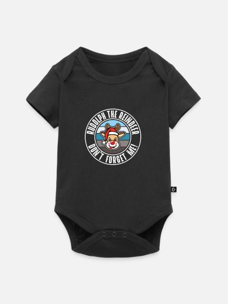 Rudolph - Baby Premium Kurzarmbody - Schwarz