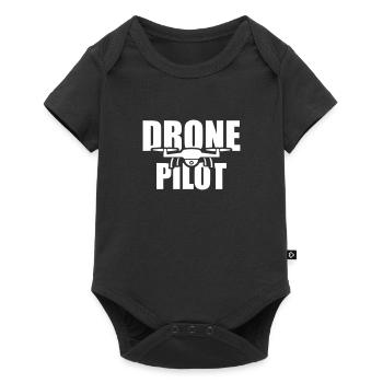 drone - Baby Premium short-sleeve bodysuit - black - Front