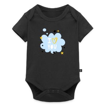 I love you - Baby Premium short-sleeve bodysuit - black - Front