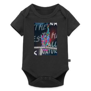 Cockatoo Parrot Art Image - Baby Premium short-sleeve bodysuit - black - Front
