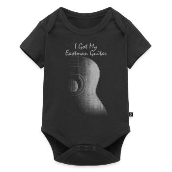Guitariste guitariste jouer guitare cadeau - Body à manches courtes Premium Bébé - noir - Devant
