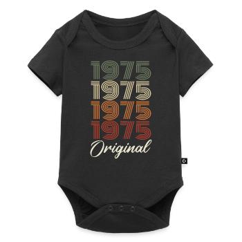 1975 Cadeau D'anniversaire Vintage Original 1975 - Body à manches courtes Premium Bébé - noir - Devant