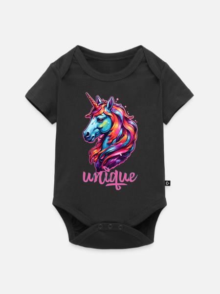 Unique - Baby Premium Kurzarmbody - Schwarz