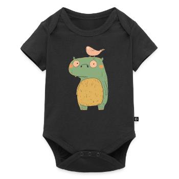Petit monstre | © M2-D2 - Body à manches courtes Premium Bébé - noir - Devant
