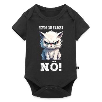 Before You Ask Nope No Cat Funny Saying Humor - Baby Premium short-sleeve bodysuit - black - Front