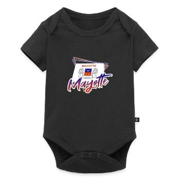Mayotte - Baby Premium short-sleeve bodysuit - black - Front