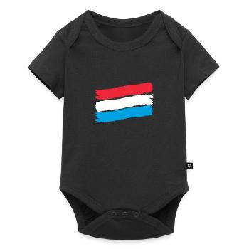 Drapeau luxembourgeois Drapeau luxembourgeois Accueil - Body à manches courtes Premium Bébé - noir - Devant
