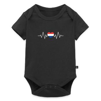 Holland Puls - Baby Premium Kurzarmbody - Schwarz - Vorne