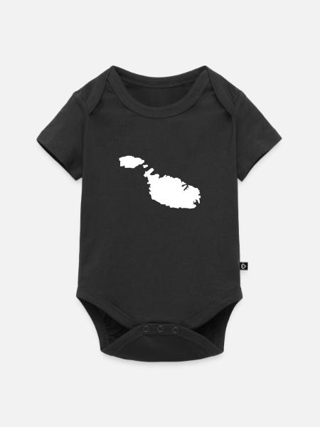 Malta - Baby Premium Kurzarmbody - Schwarz