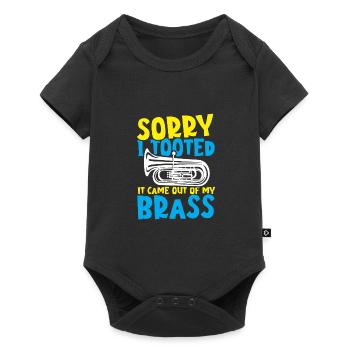 Tuba Sorry I Tooted It Came Out Of My Brass - Baby Premium short-sleeve bodysuit - black - Front