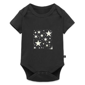 étoiles lumières comète ciel étoile - Body à manches courtes Premium Bébé - noir - Devant