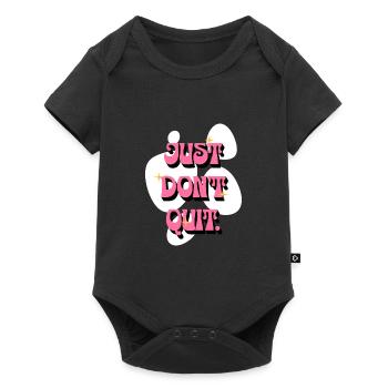 N’abandonnez pas les affirmations positives Femmes roses - Body à manches courtes Premium Bébé - noir - Devant