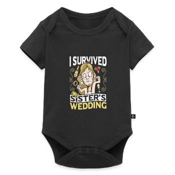 Wedding for siblings Wedding party Weddings - Baby Premium short-sleeve bodysuit - black - Front