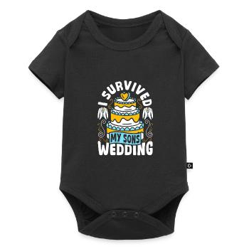 Groom Mother Surviving My Son's Wedding - Baby Premium short-sleeve bodysuit - black - Front