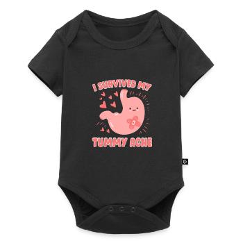 Santé Soins de santé Survécu à des douleurs abdominales - Body à manches courtes Premium Bébé - noir - Devant